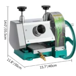 Manual Sugar Cane Juicer Machine Stainless Steel Sugar Cane Juice Press 110LBS Output per Hour 2" Inlet Sugarcane Juice Squeezer - Image 6