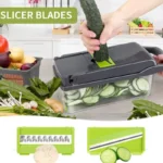 Kitchen Gadget Handheld Vegetable Slicer Julienne Grater Multifunctional Potato Shredder Vegetable Cutter for Salad and Cooking - Image 2