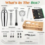 TEAVAS 25 Pieces Mixology Bartender Kit with Cocktail Shaker & Japanese Jigger - Cocktail & Alcohol Mixer Shaker Set - barware - Image 4