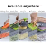 Kitchen Gadget Handheld Vegetable Slicer Julienne Grater Multifunctional Potato Shredder Vegetable Cutter for Salad and Cooking - Image 6