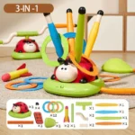 Ladybug Sport Entertainment Game Toy Multifunction Rope Skipping Machine Ferrule Jump Rocket Launcher Outdoor Educational - Image 4