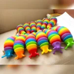 3D Slug Fidget Toy Colorful Slug Snail Toy Articulated Flexible All Ages Relief Anti-Anxiety Sensory Toys for Children - Image 3