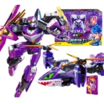 New Metal Cardbot Transforming Robot to Car Action Figures BLUE COP with Card Transformation Car Toys for Child Gift - Image 2