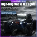 Rc Cars 16103Pro 50km/h or 75km/h with LED 1/16 Brushless Moter 4WD Off Road 4x4 High Speed Drift Monster Truck Kids Toys Gift - Image 2