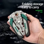 Foldable wire stripper, pulley design multi-function electrician wire splitter wire winding pliers crimping pliers hand tool - Image 3