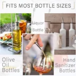 Stainless Steel Wine Bottle Stopper Olive Oil Pourer Dispenser Spout Bottle Pourer Stopper For Bottle Liquor Bar Accessories - Image 4