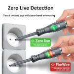 2pcs Word/Cross electrician screwdriver 12-220V Voltage Tester Pen AC/DC Induction Insulated Electricians Screwdriver Hand Tools - Image 2