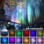 Water Ripple/Dreamy Aurora Magic Projection Light 7-Color Remote Control Projector Usb Powered Colorful Atmosphere Night Light - Image 2
