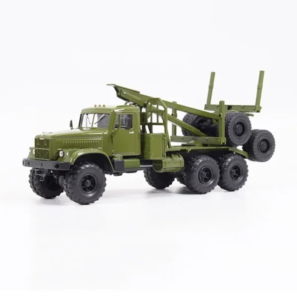 Diecast Alloy 1:43 Scale Soviet Kras Wood Transport Vehicle KRAZ-255L1 Forest Guardian JGRN054 Model Collection Toy Gift Souveni