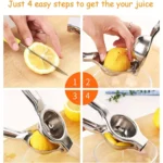 Lemon Squeezer Stainless Steel Manual Citrus Lemon Squeezer Lime Squeezer Press Citrus Juicers Hand Squeezer Kitchen Accessories - Image 4