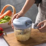 500/900ML Manual Meat Mincer Garlic Chopper Rotate Garlic Press Crusher Vegetable Onion Cutter Kitchen Cooking Accessories - Image 2