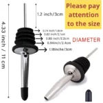 Stainless Steel Wine Bottle Stopper Olive Oil Pourer Dispenser Spout Bottle Pourer Stopper For Bottle Liquor Bar Accessories - Image 6