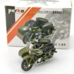 Diecast PERKA 1:64 Scale 750 Side Three-wheeled Motorcycle Mini Simulation Alloy Car Model Collectible Toy Gift Souvenir Display