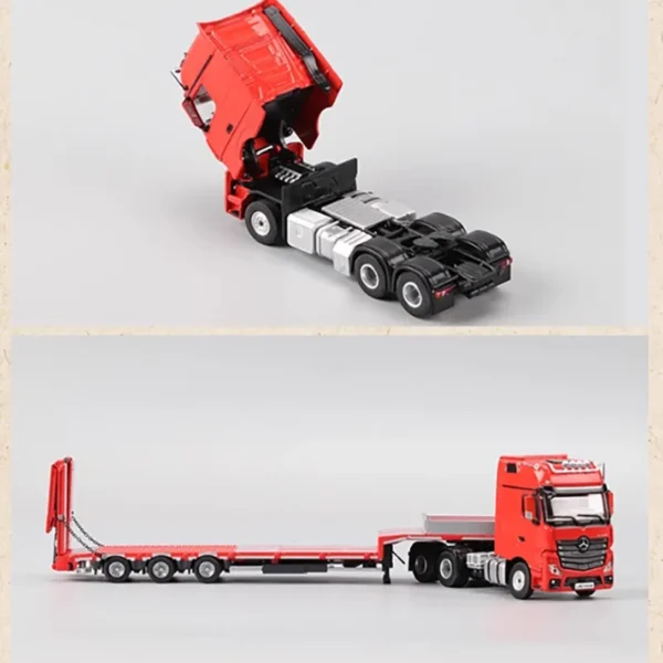 Perka Model 1:64 Flatbed Trailers And Trailer Heads Alloy Car Model Classics Adult Souvenir Gift Hobby & Toys