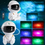 2022 Remote Control Atmosphere Light Robot 360° Rotating Night Light Stepless Dimming Projector Night Lamp Net Red Selfie Light - Image 2