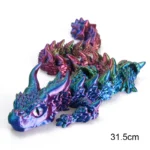 3D Printed Magic Dragon Movable Joint Fidget Toy Rotatable Articulated Office Desktop Ornament Adults Kid Toy Crafts Gift - Image 3