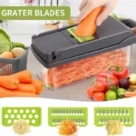Kitchen Gadget Handheld Vegetable Slicer Julienne Grater Multifunctional Potato Shredder Vegetable Cutter for Salad and Cooking - Image 3